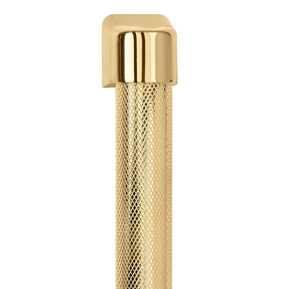 ZLINE Autograph Edition 30 in. Built-In Refrigerator Helix Handles (Set of 2) in Polished Gold (RBIVHZ-K-G-30)
