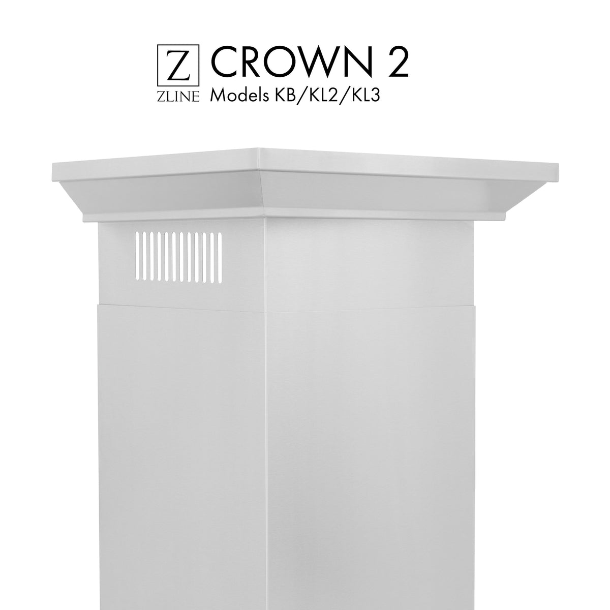 ZLINE Crown Molding 2 For Wall Range Hoods (CM2KB/KL2/KL3) ZLINE