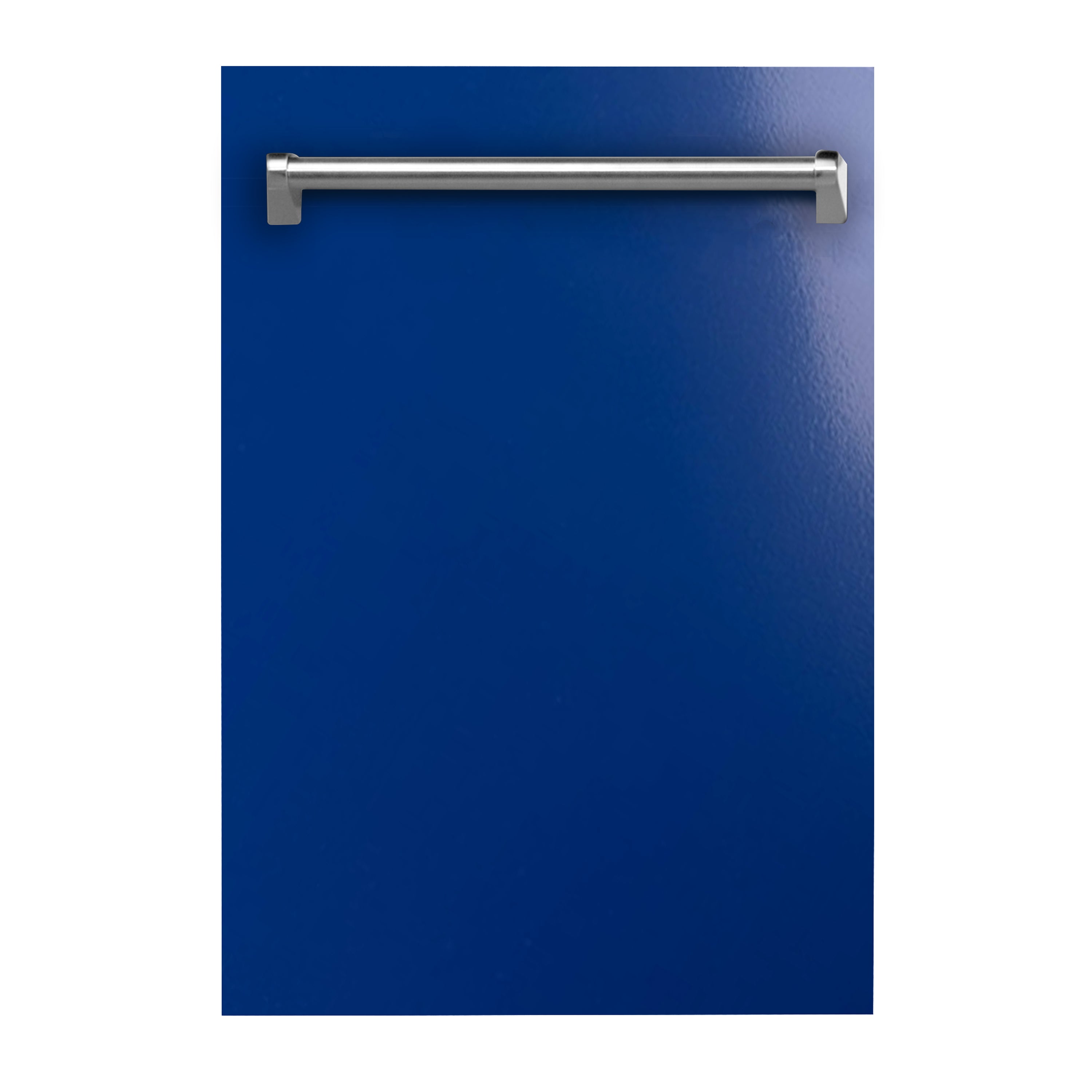 ZLINE 18" Dishwasher Panel in Blue Gloss with Traditional Handle (DP-BG-18)