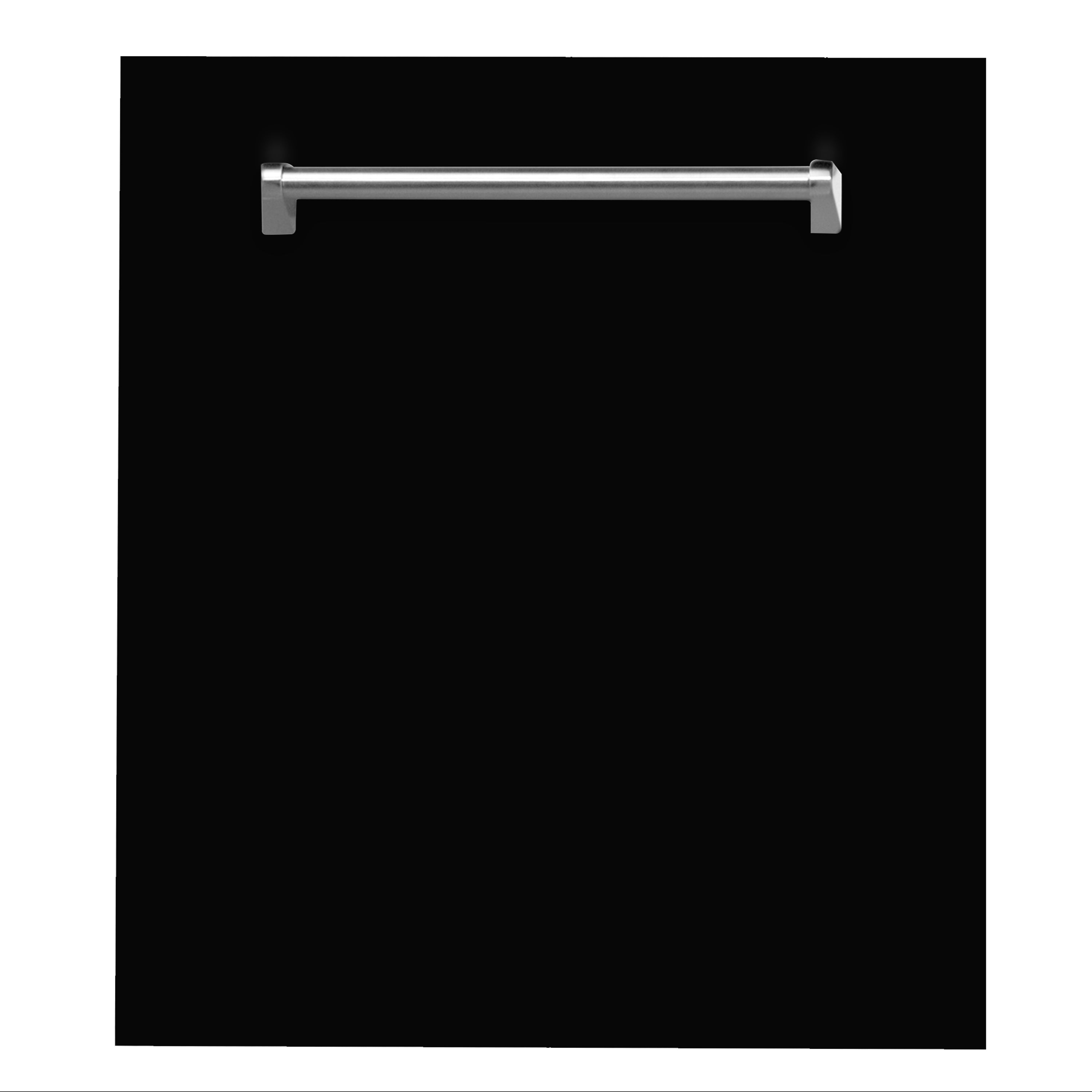 ZLINE 24" Dishwasher Panel in Black Matte with Traditional Handle (DP-BLM-24)