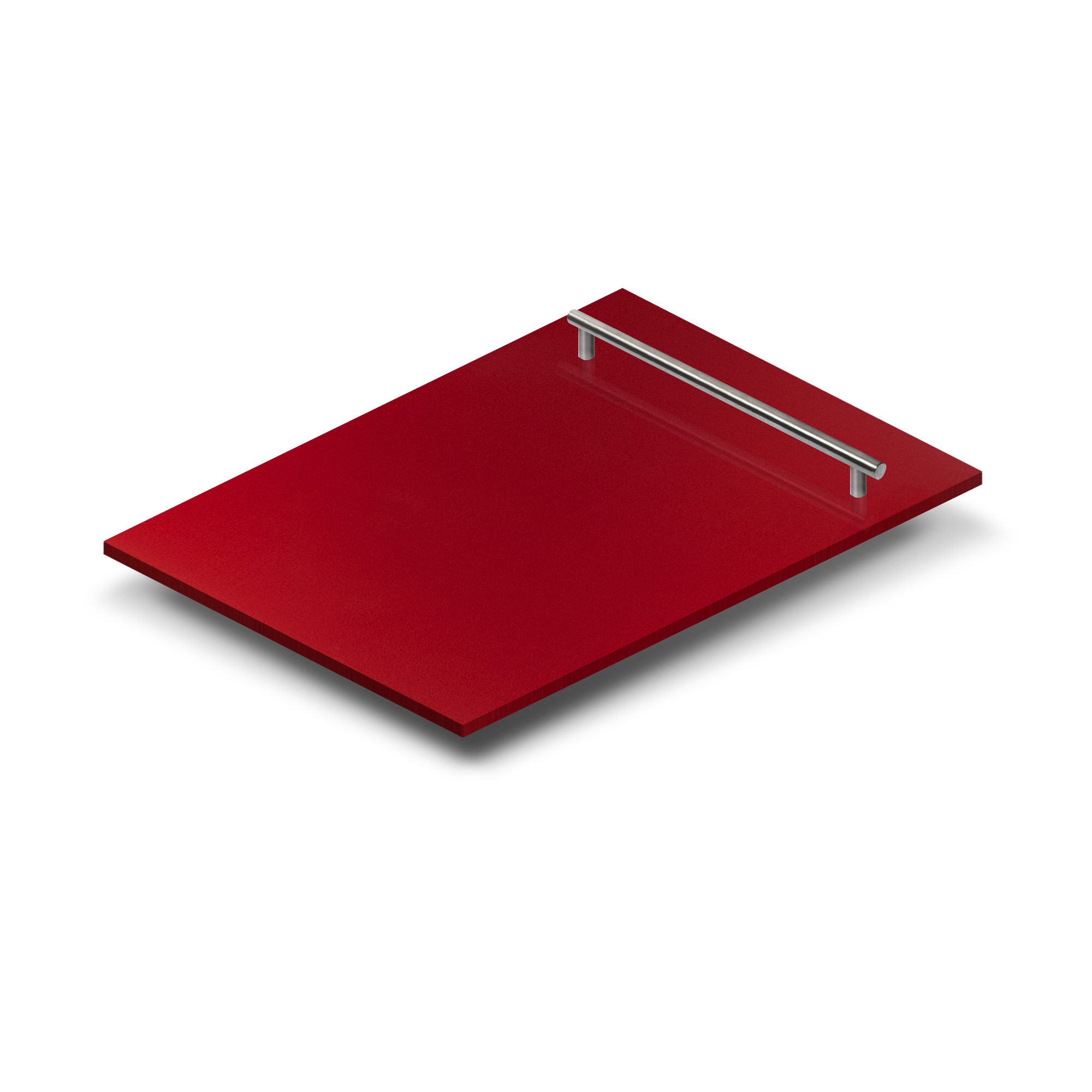 ZLINE 18" Dishwasher Panel in Red Gloss with Modern Handle (DP-RG-H-18)