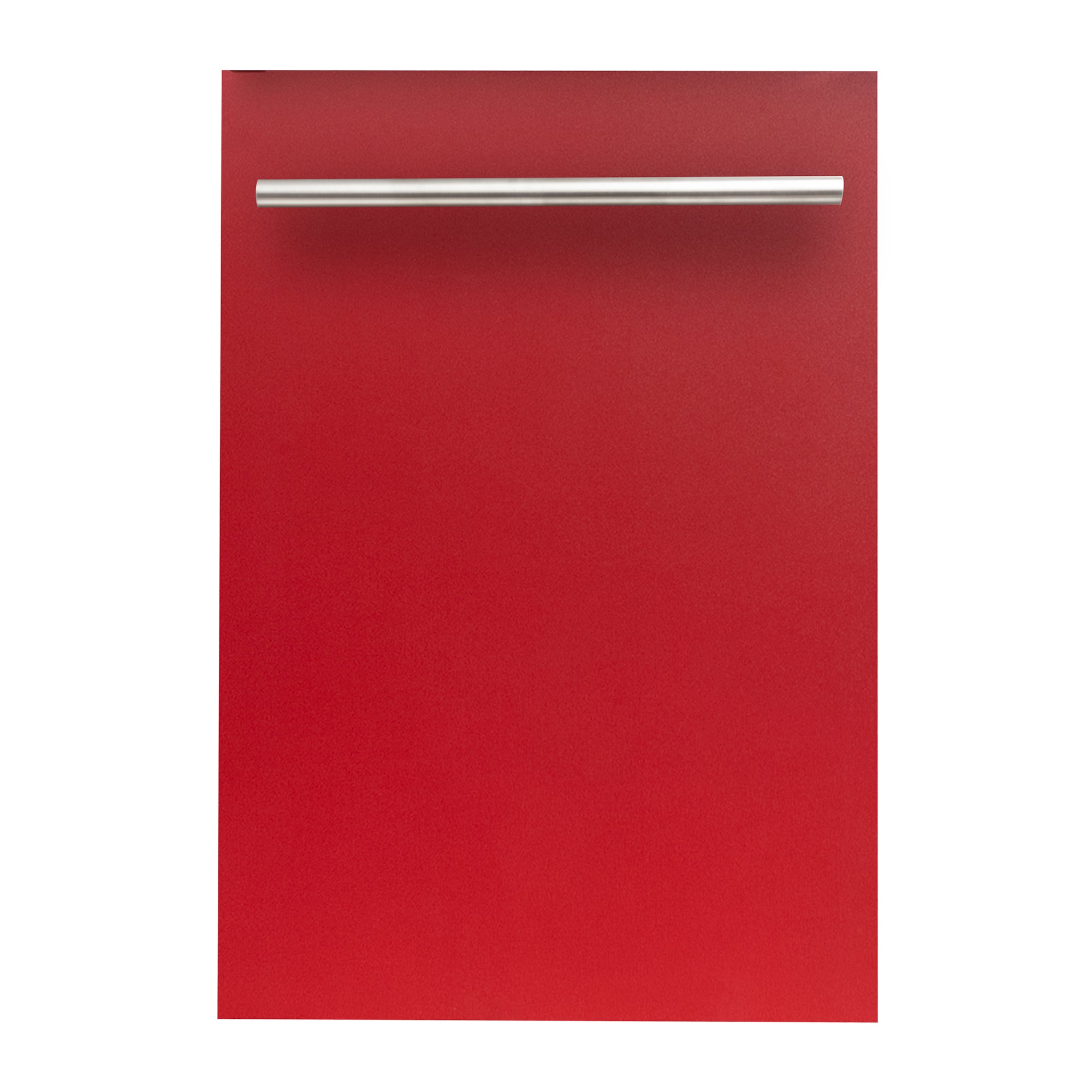 ZLINE 18" Dishwasher Panel in Red Matte with Modern Handle (DP-RM-H-18)