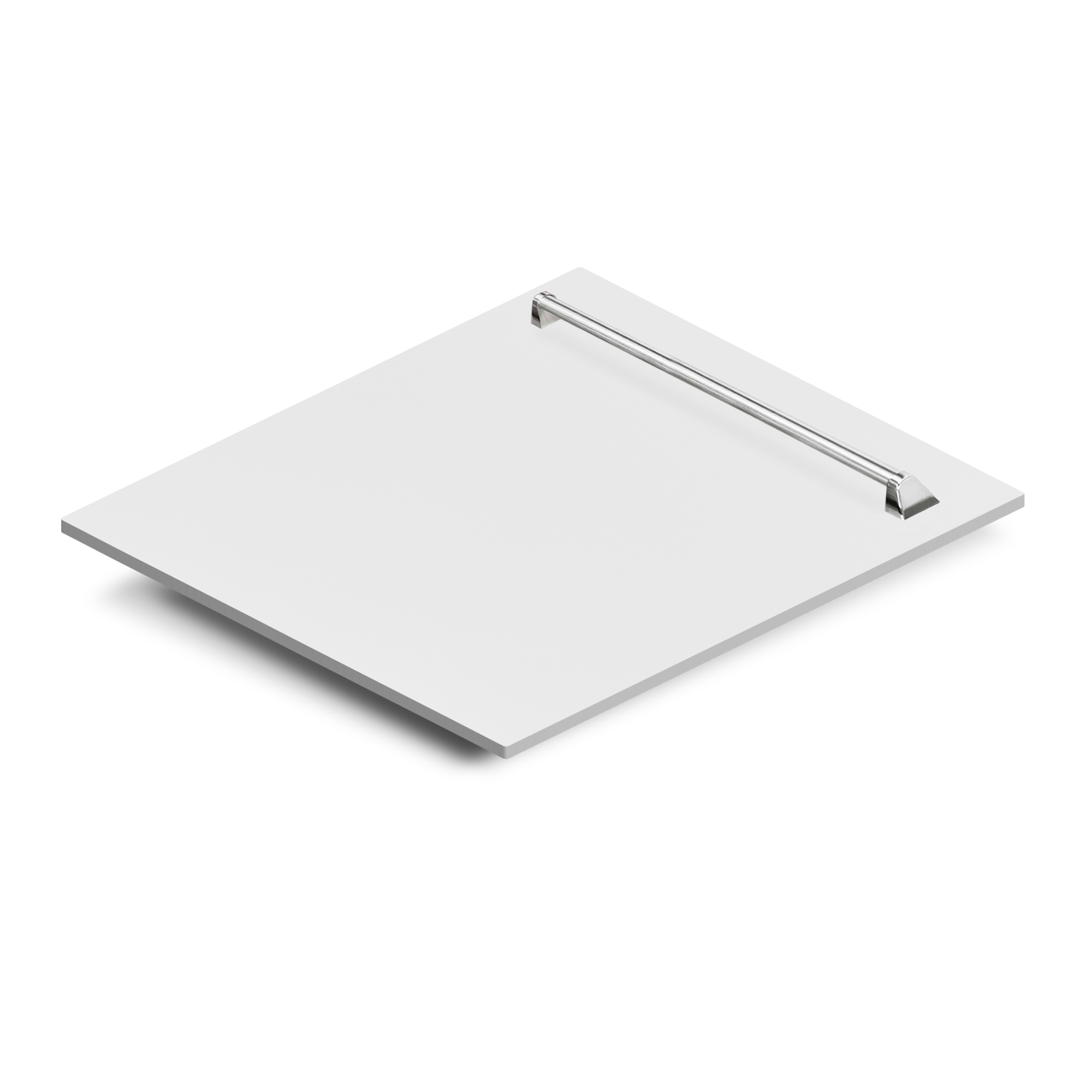 ZLINE 24" Dishwasher Panel in White Matte with Traditional Handle (DP-WM-24)