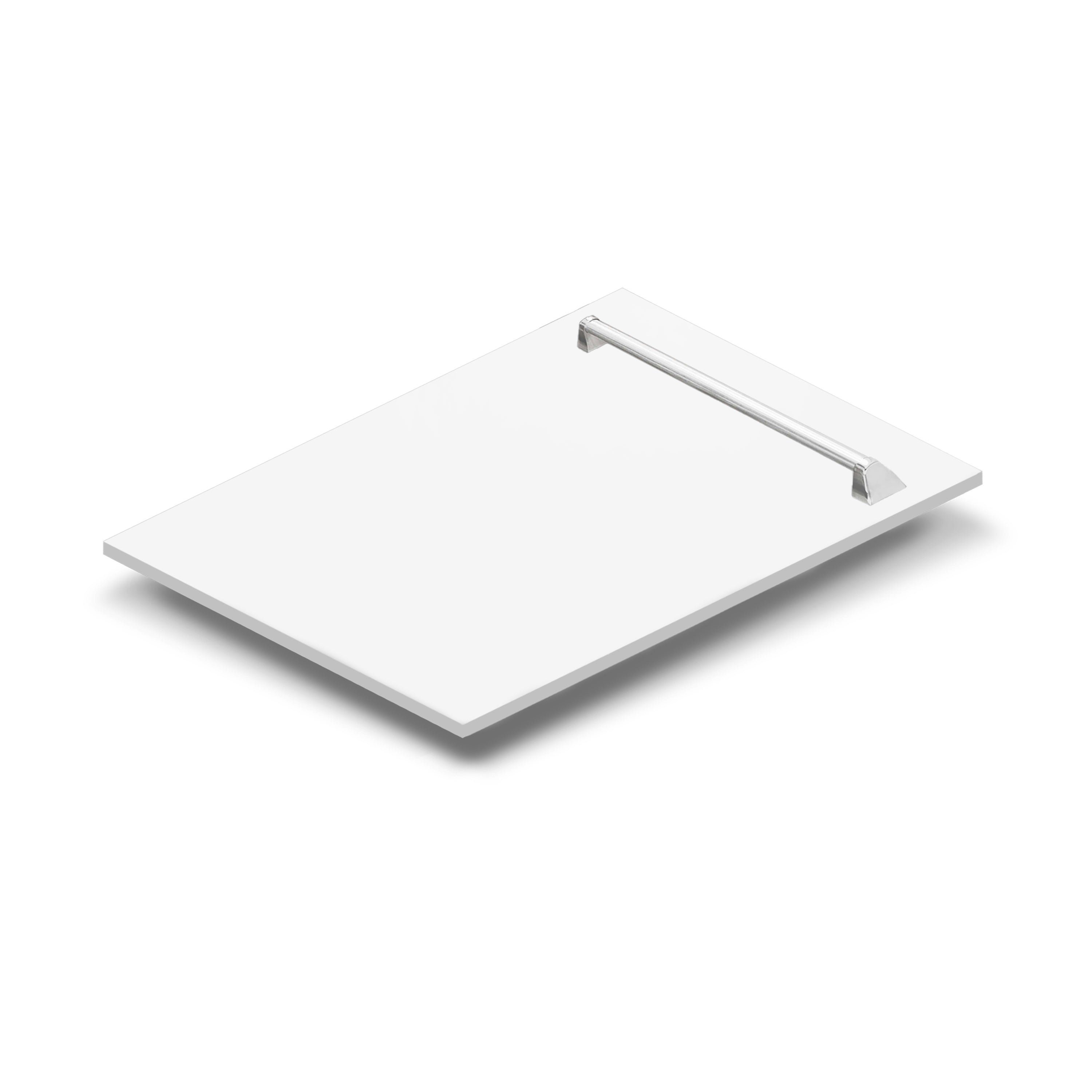 ZLINE 18" Tallac Dishwasher Panel in White Matte with Traditional Handle (DPV-WM-18)
