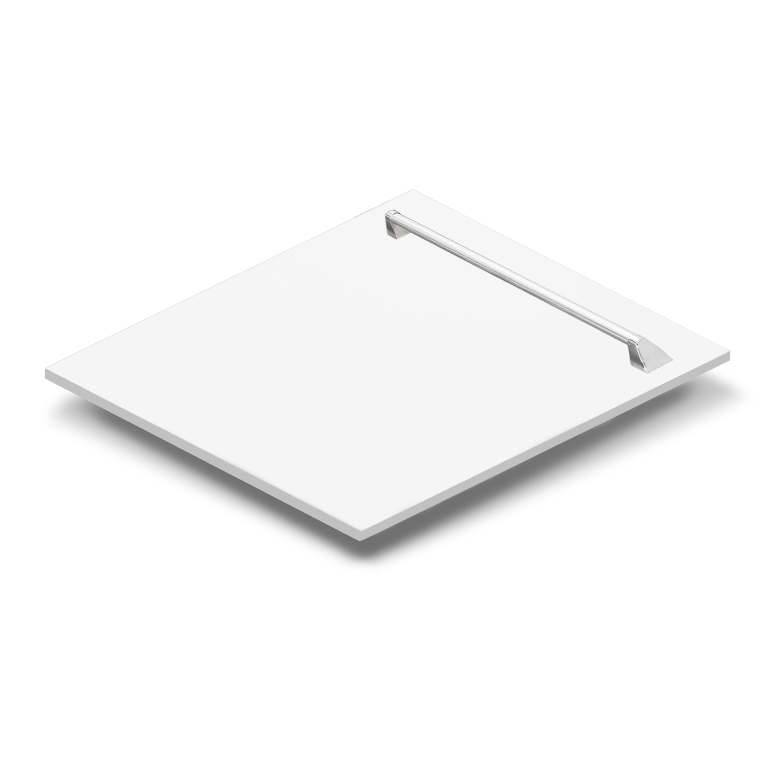 ZLINE 24" Tallac Dishwasher Panel in White Matte with Traditional Handle (DPV-WM-24)