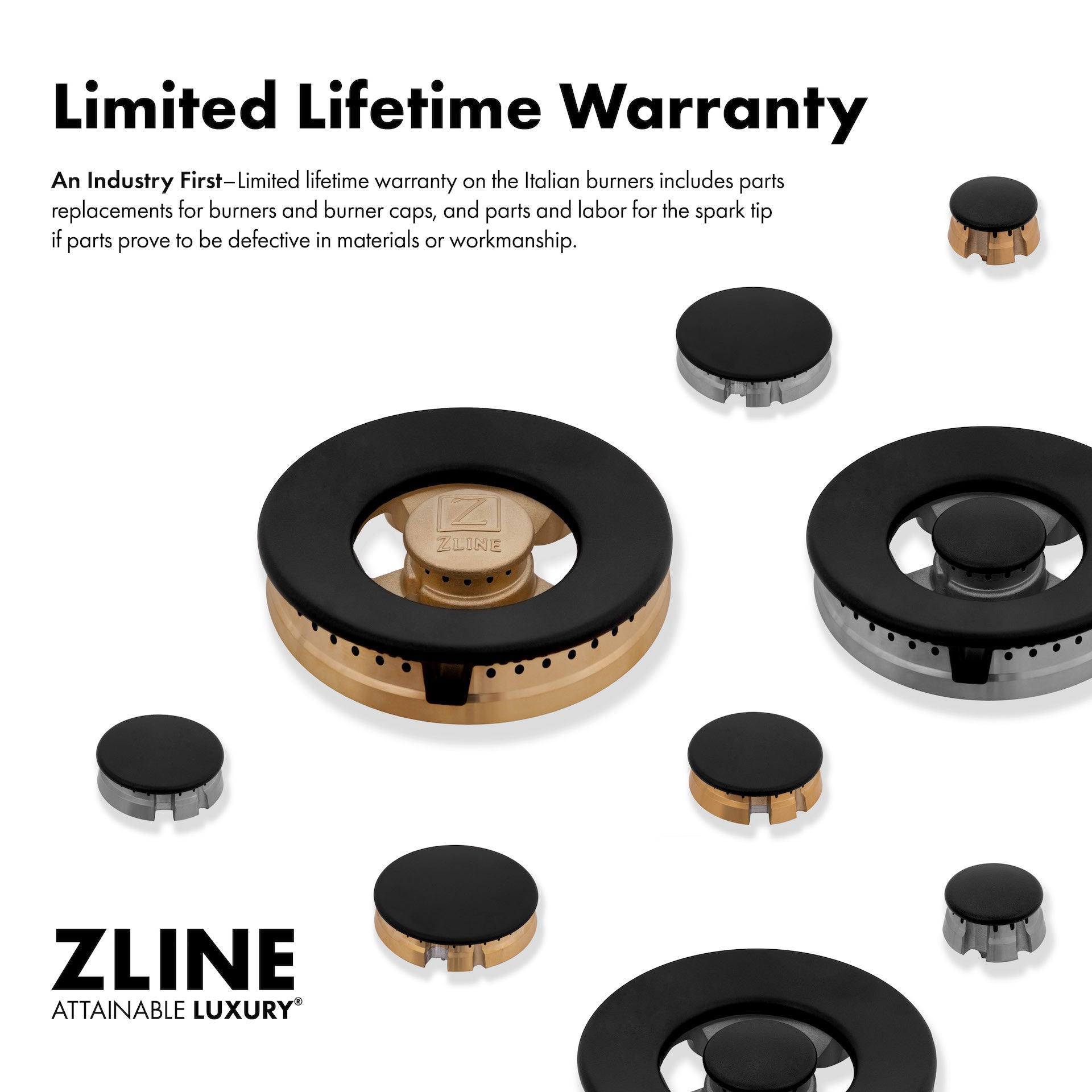 ZLINE Professional Range 6 Brass Burners (SR-BRASSBR-48)