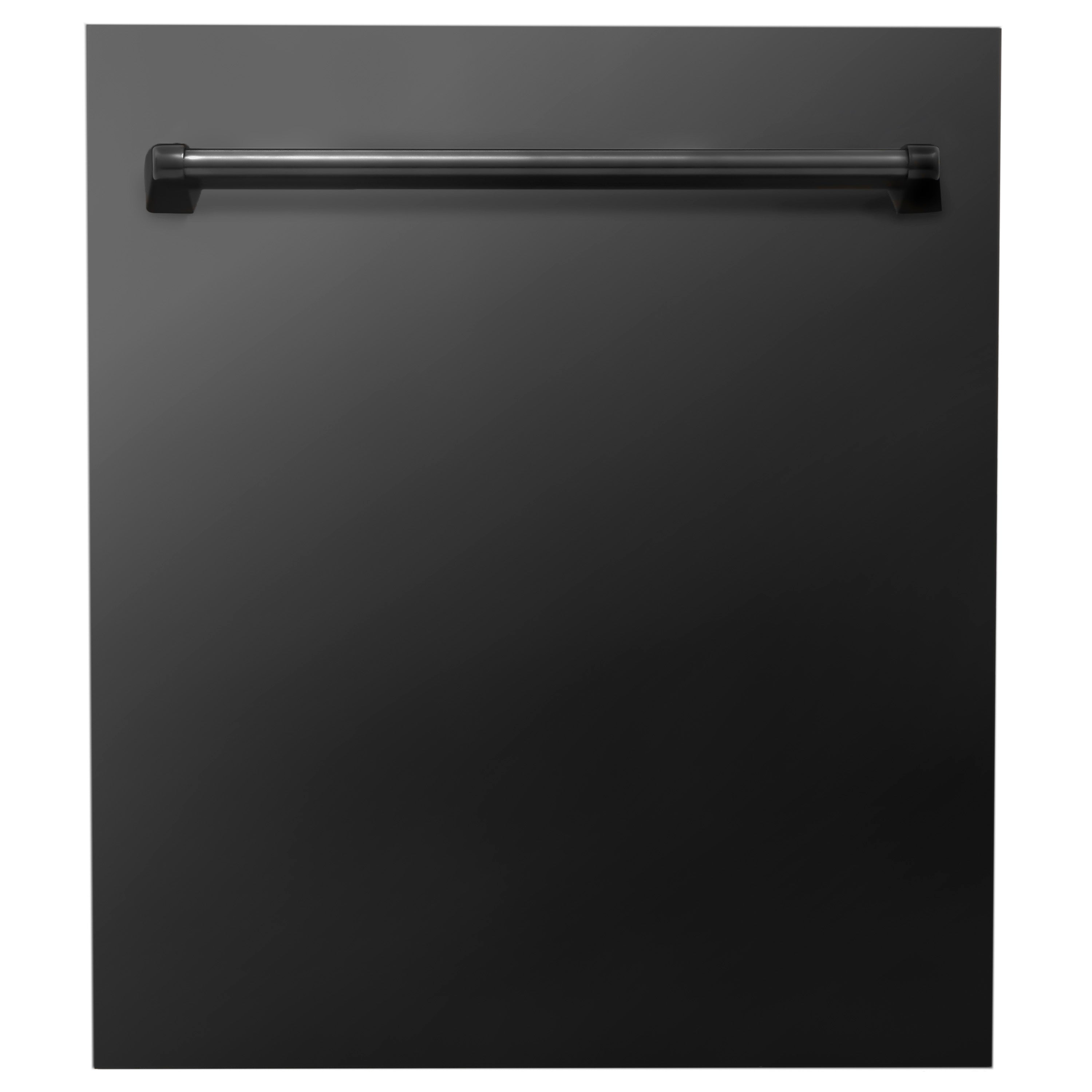 ZLINE 24" Dishwasher Panel in Black Stainless Steel with Traditional Handle (DP-BS-24)