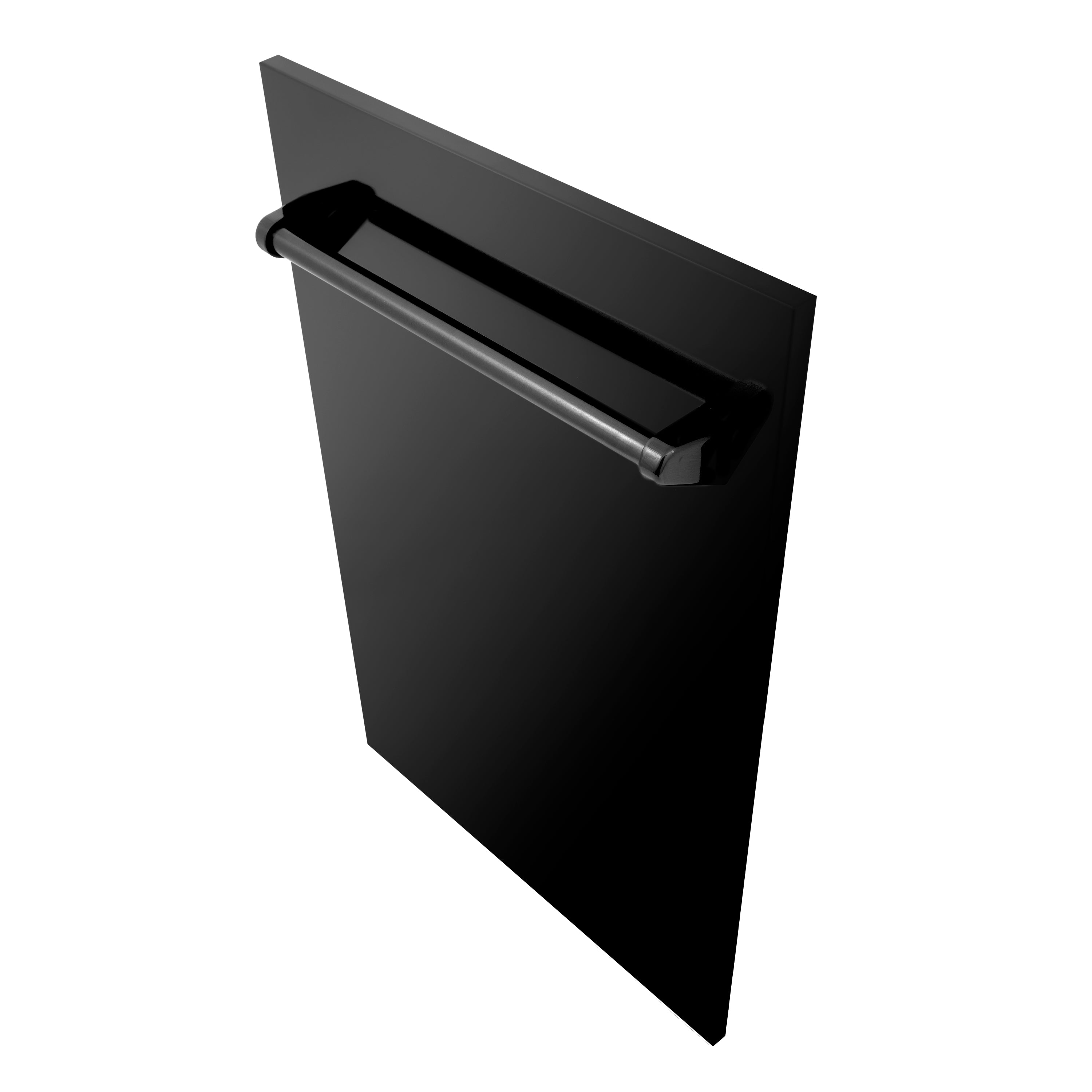 ZLINE 18" Tallac Dishwasher Panel in Black Stainless Steel with Traditional Handle (DPV-BS-18)
