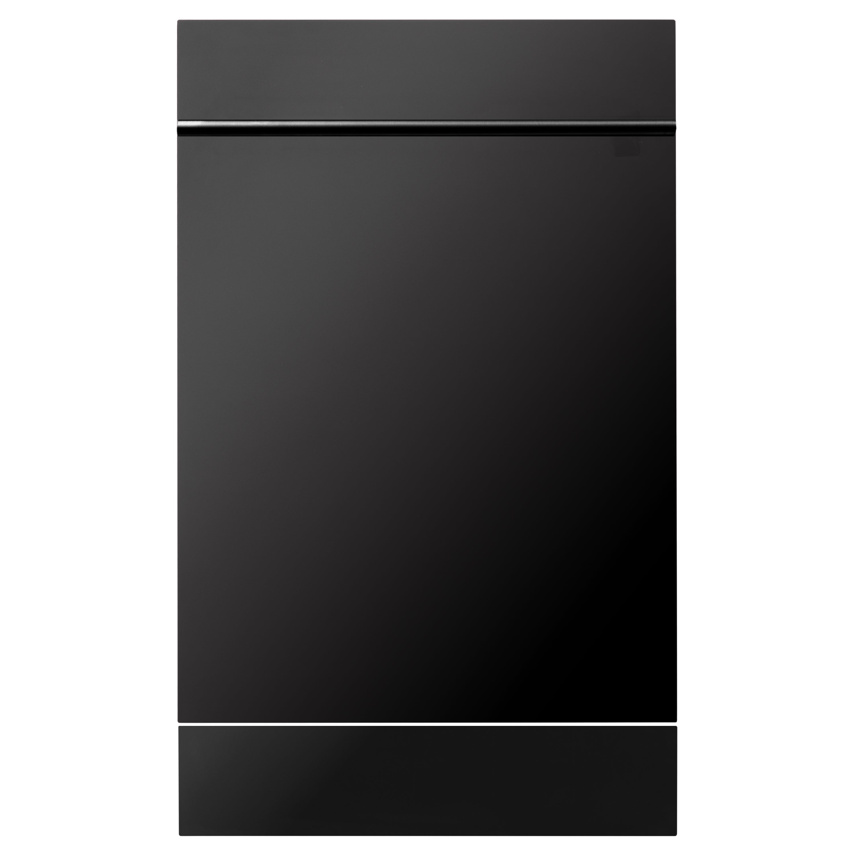 ZLINE 18" Dishwasher Panel in Black Stainless Steel with Modern Handle (DP-BS-H-18)