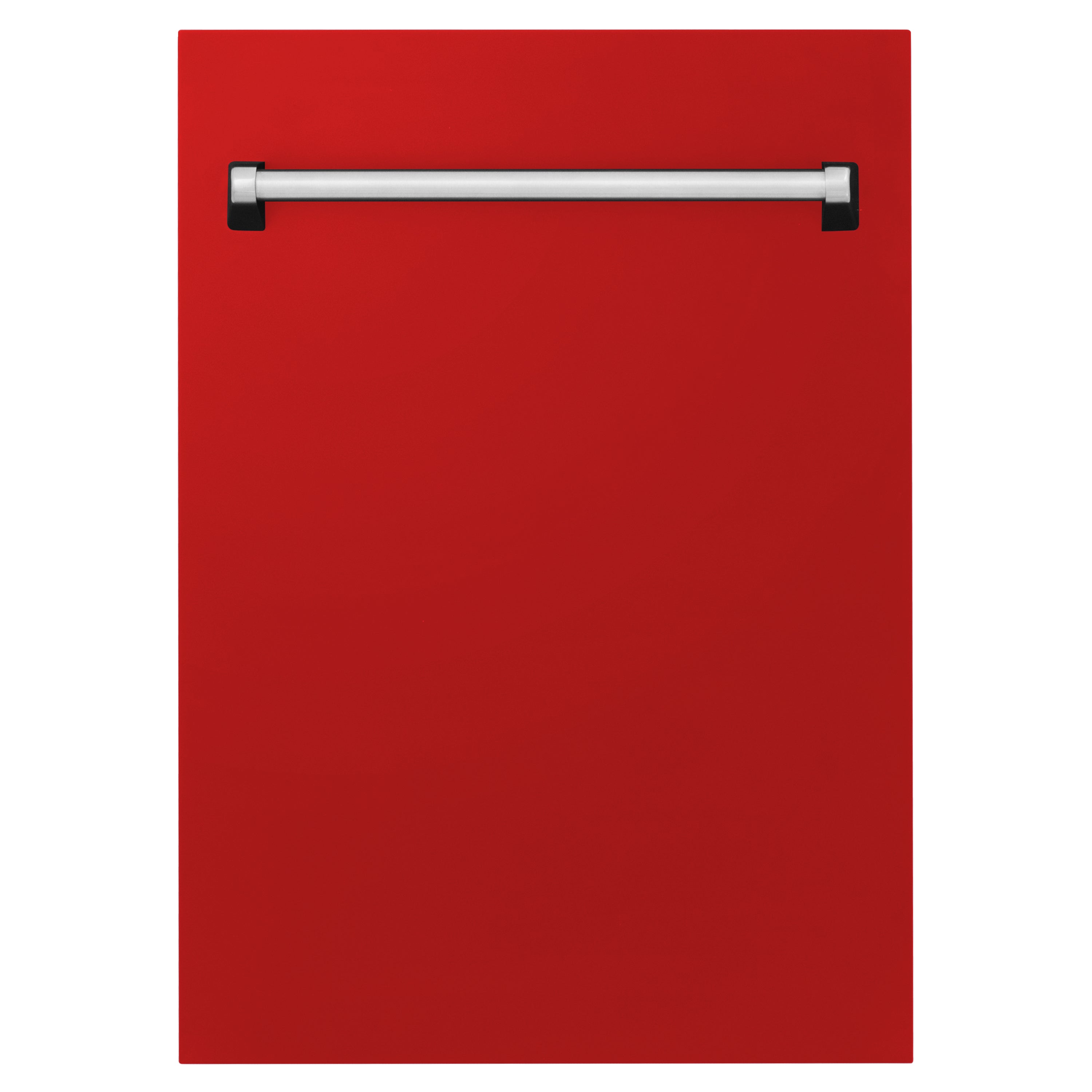 ZLINE 18" Tallac Dishwasher Panel in Red Matte with Traditional Handle (DPV-RM-18)