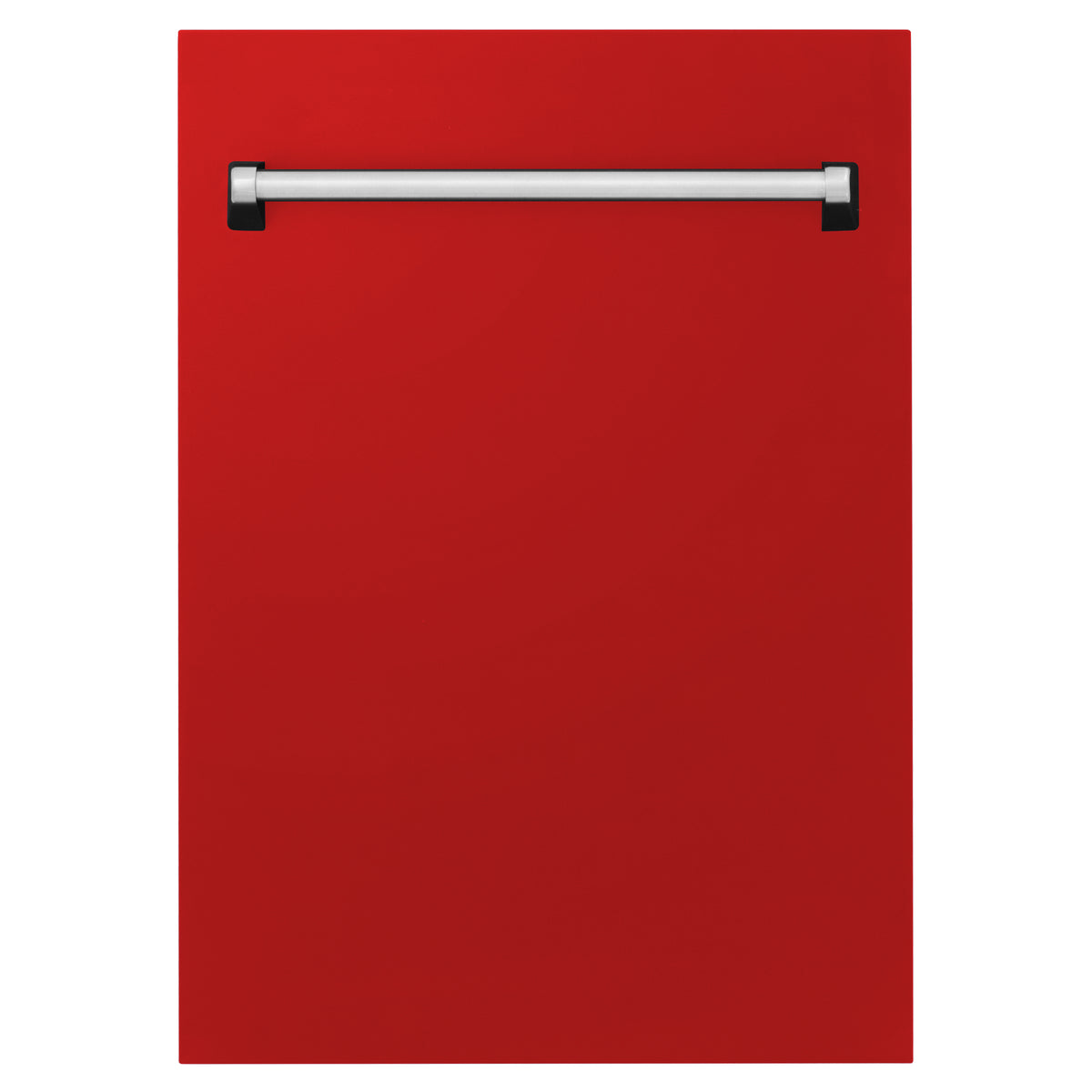 ZLINE 18" Tallac Dishwasher Panel in Red Matte with Traditional Handle