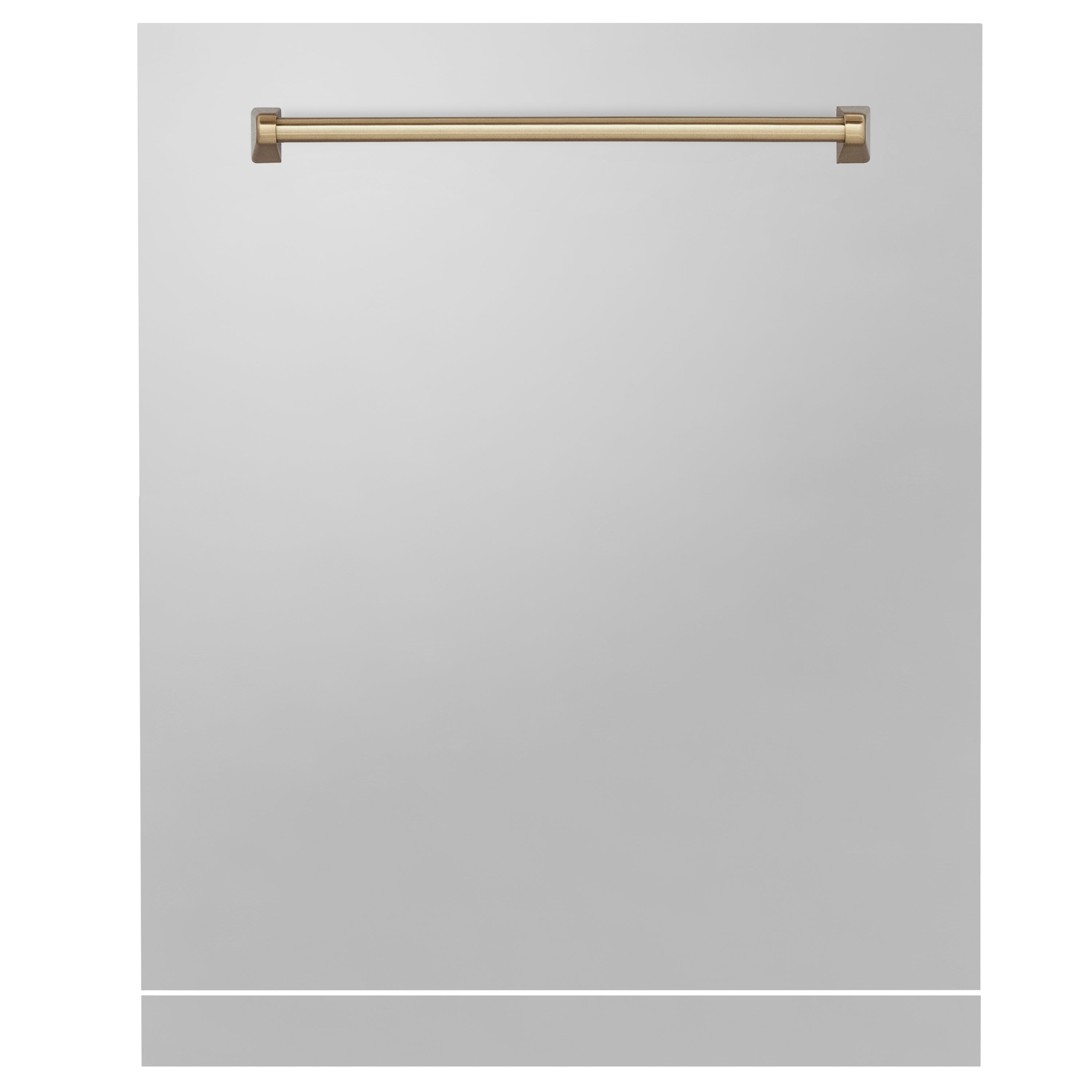 ZLINE 24" Autograph Edition Monument Dishwasher Panel in Stainless Steel with Champagne Bronze Handle (DPMTZ-304-24-CB)