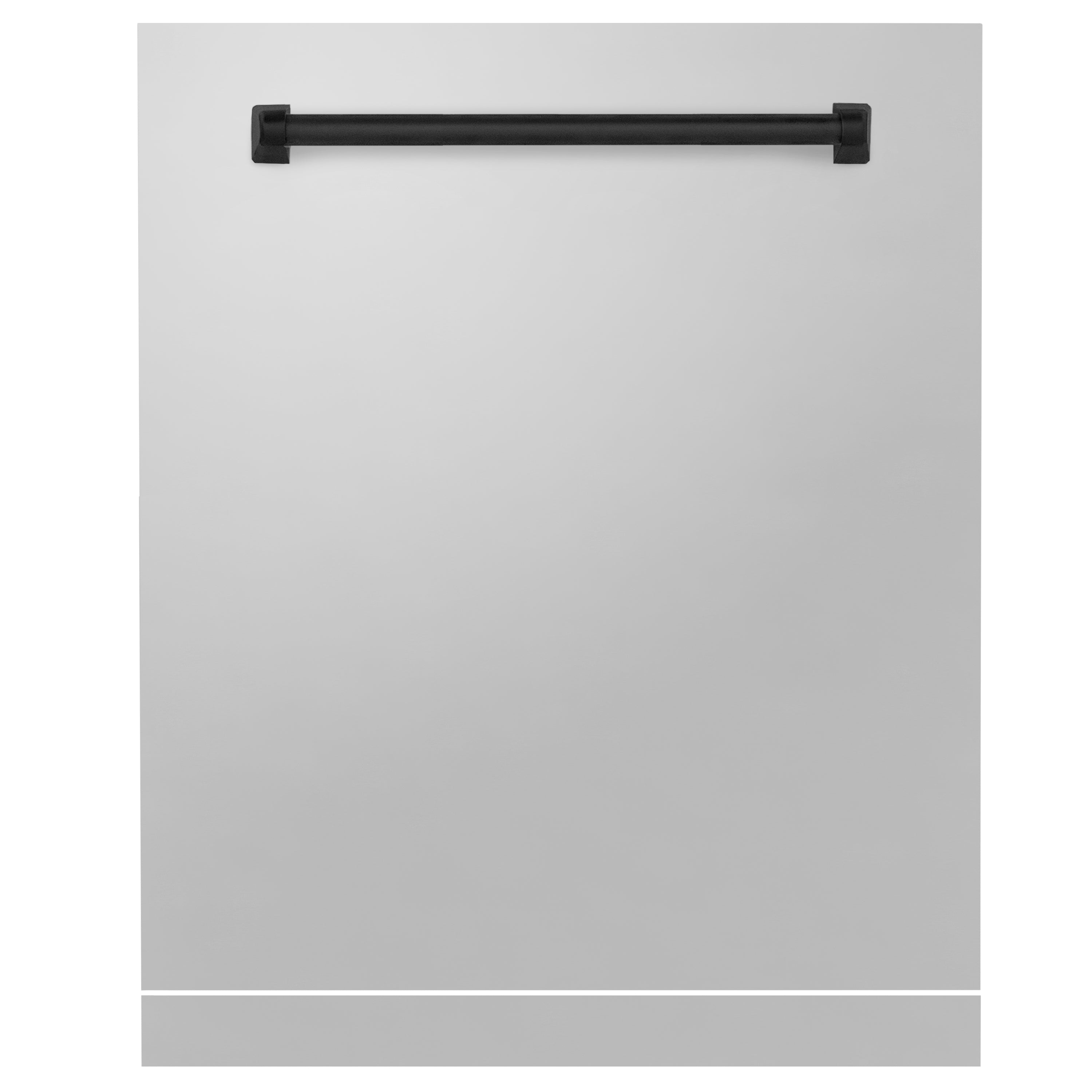 ZLINE 24" Autograph Edition Monument Dishwasher Panel in Stainless Steel with Matte Black Handle (DPMTZ-304-24-MB)