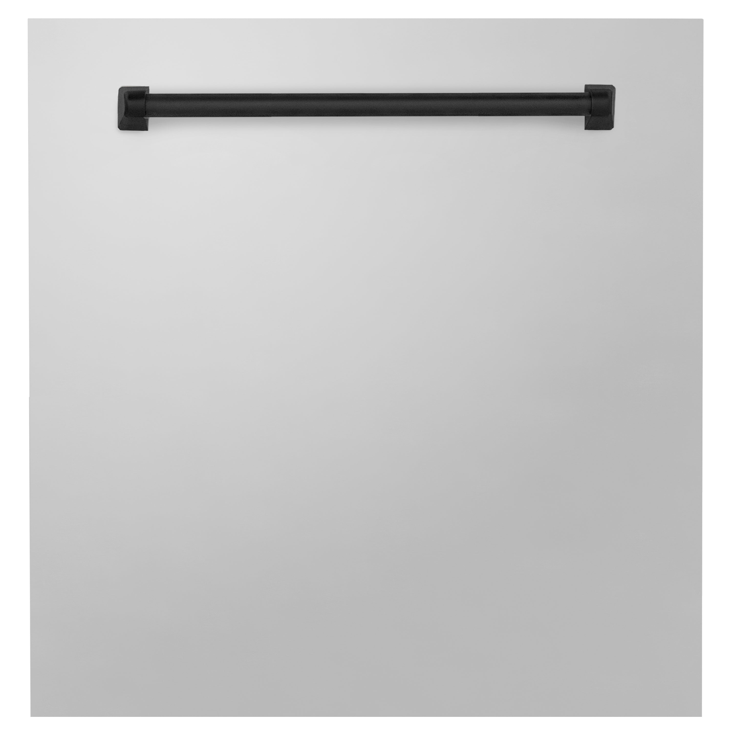 ZLINE 24" Autograph Edition Monument Dishwasher Panel in Stainless Steel with Matte Black Handle (DPMTZ-304-24-MB)