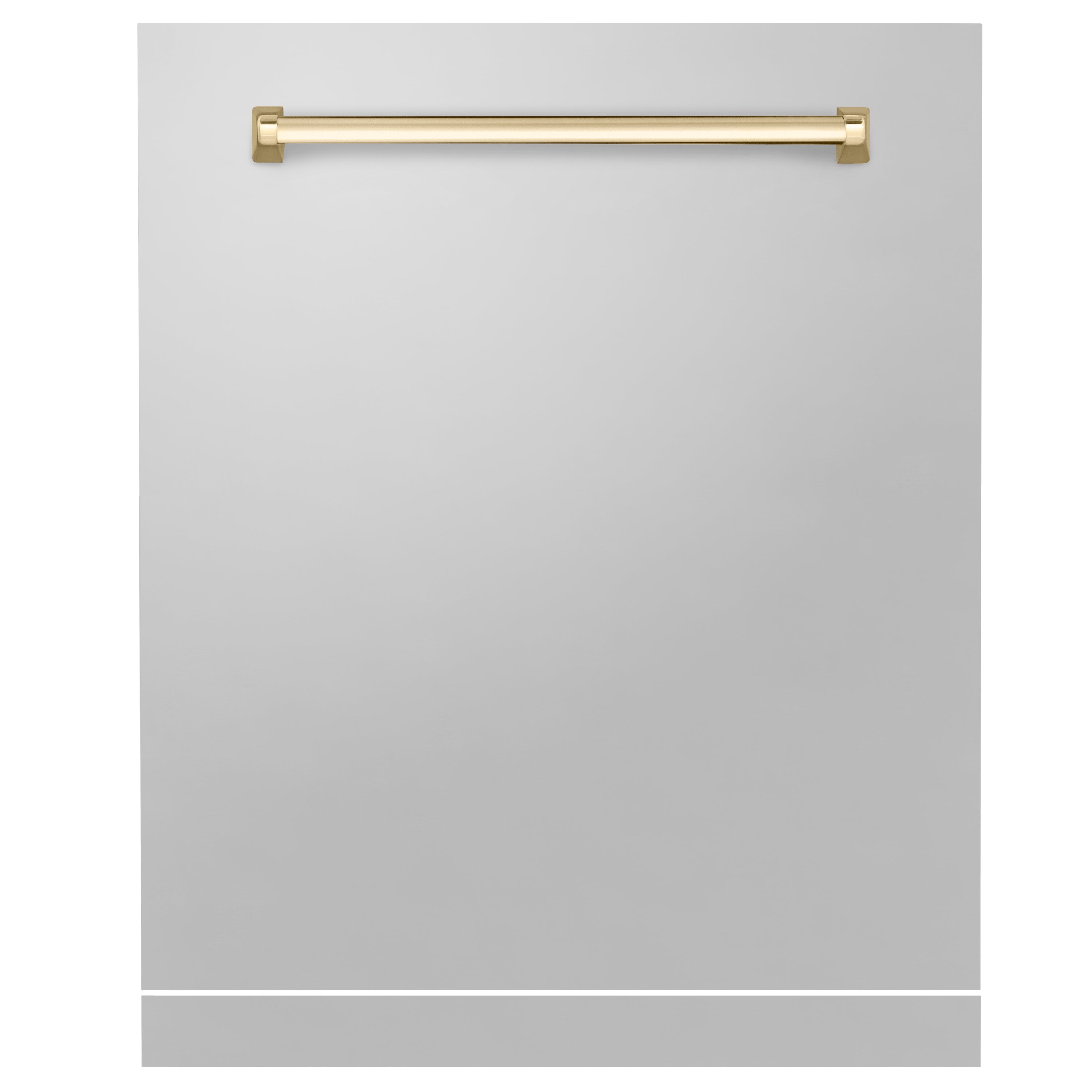 ZLINE 24" Autograph Edition Monument Dishwasher Panel in Stainless Steel with Gold Handle (DPMTZ-304-24-G)