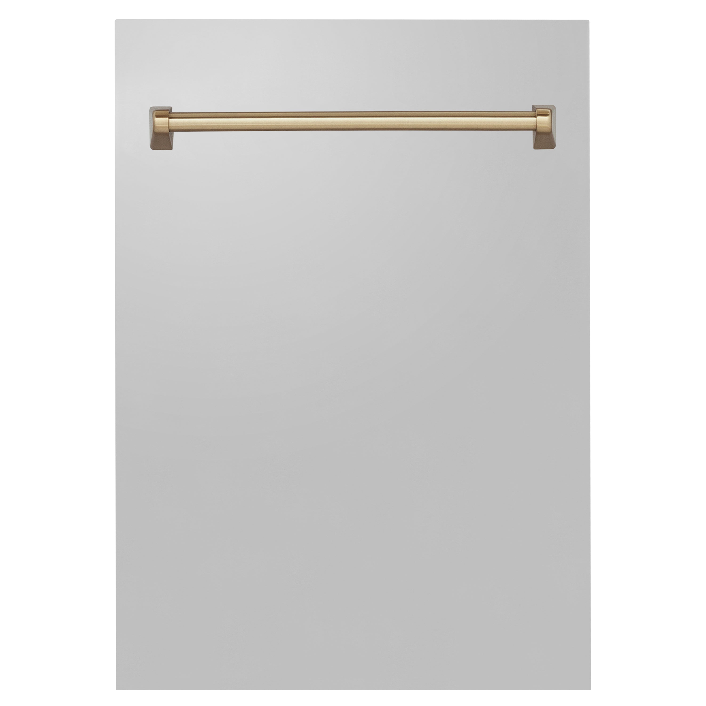 ZLINE 18" Autograph Edition Tallac Dishwasher Panel in Stainless Steel with Champagne Bronze Handle (DPVZ-304-18-CB)