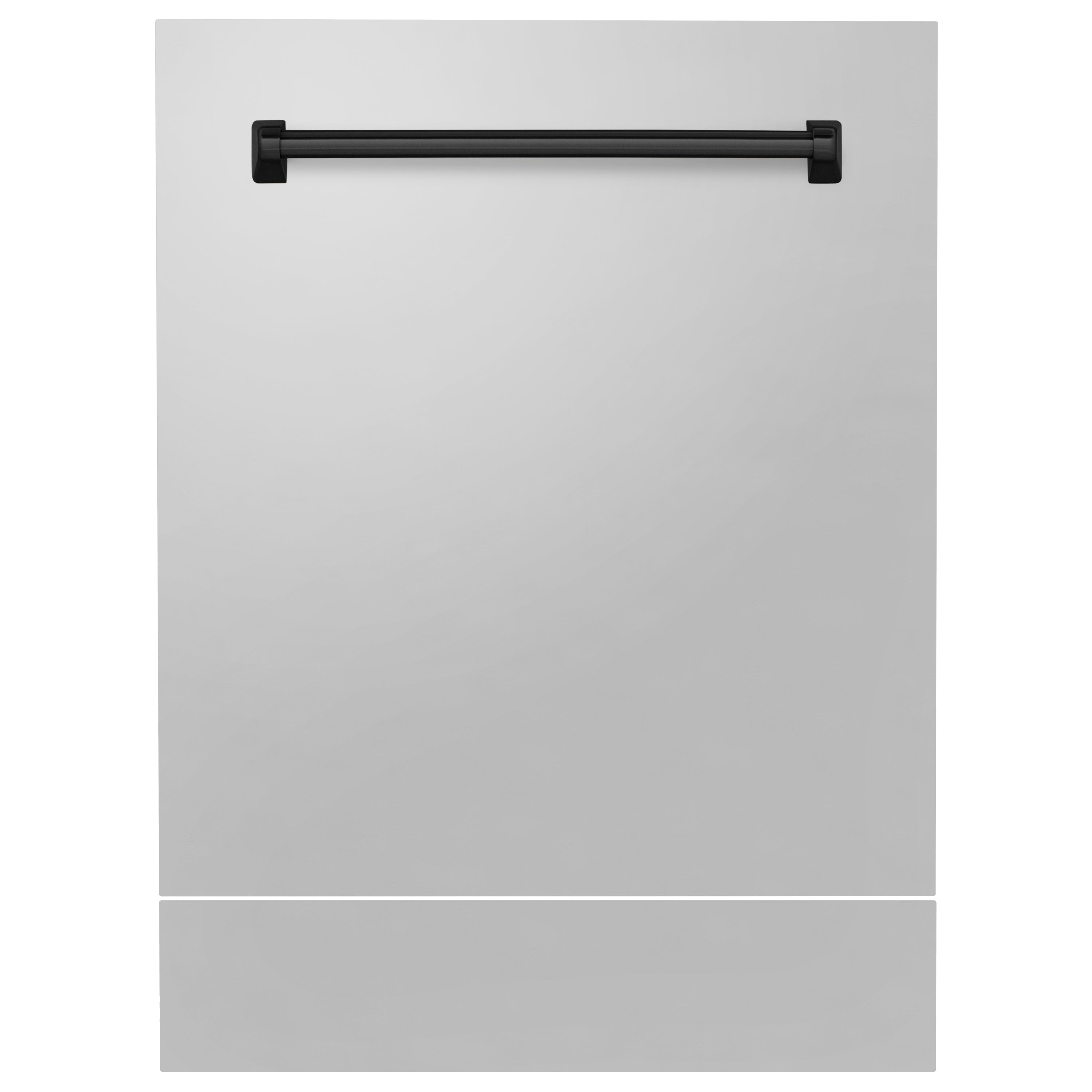 ZLINE 24" Autograph Edition Tallac Dishwasher Panel in Stainless Steel with Matte Black Handle (DPVZ-304-24-MB)