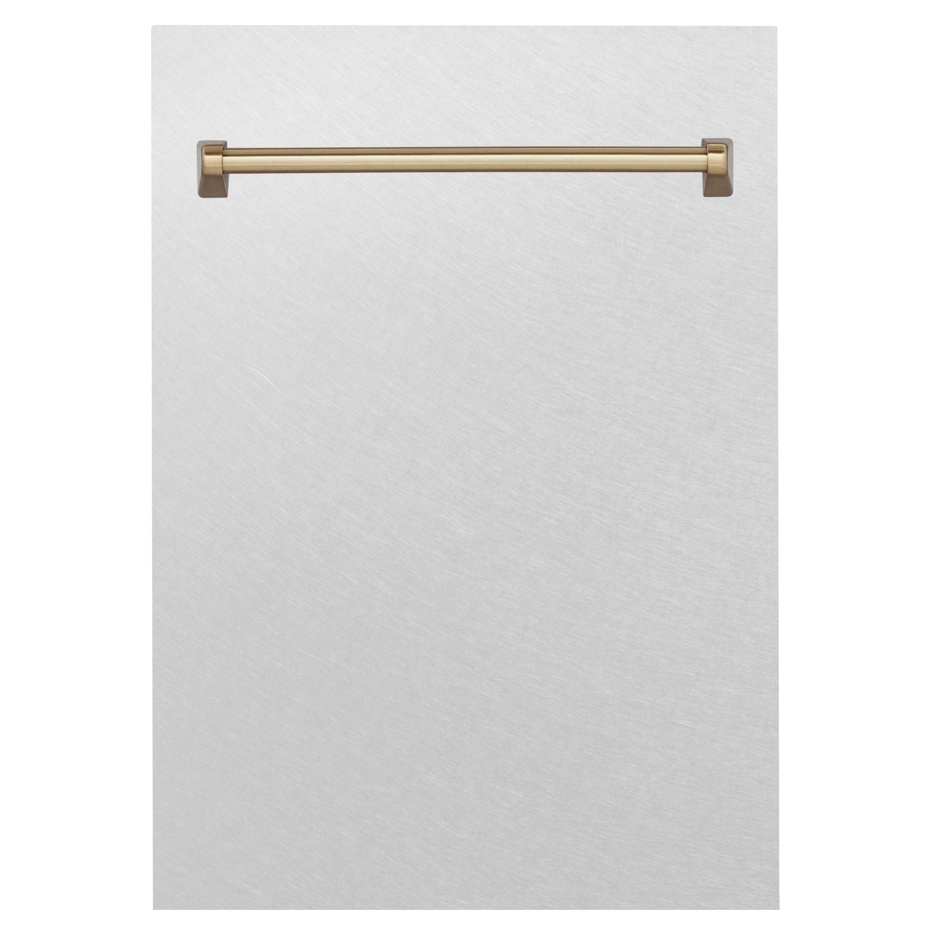 ZLINE 18" Autograph Edition Tallac Dishwasher Panel in Fingerprint Resistant Stainless Steel with Champagne Bronze Handle (DPVZ-SN-18-CB)