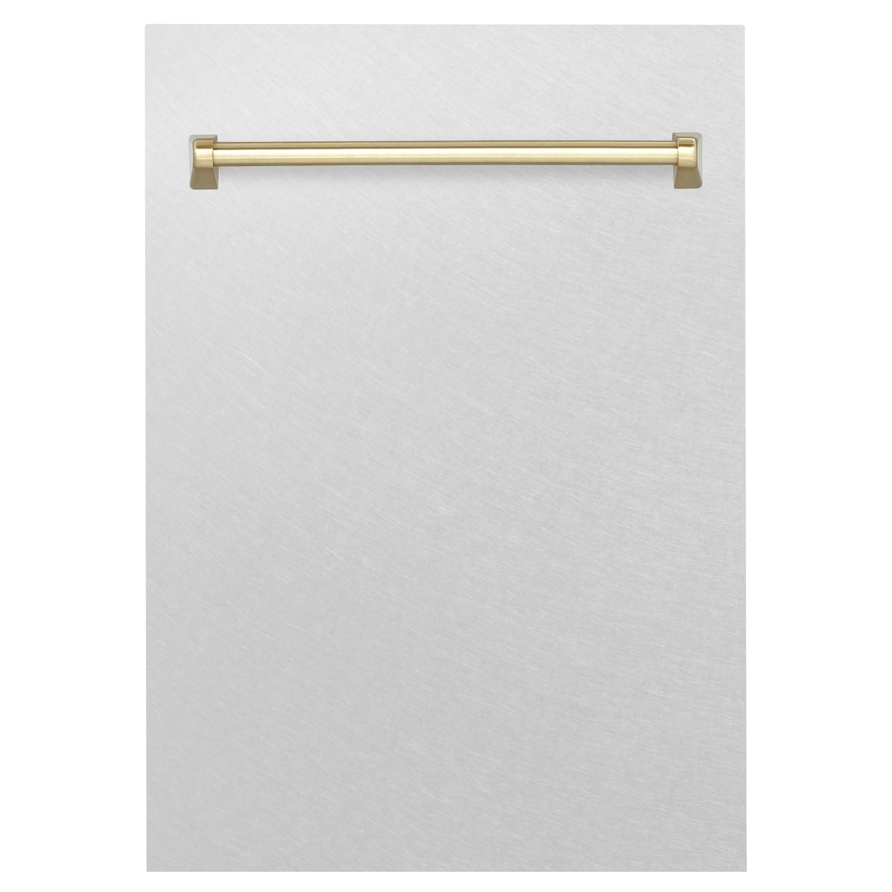 ZLINE 18" Autograph Edition Tallac Dishwasher Panel in Fingerprint Resistant Stainless Steel with Gold Handle (DPVZ-SN-18-G)