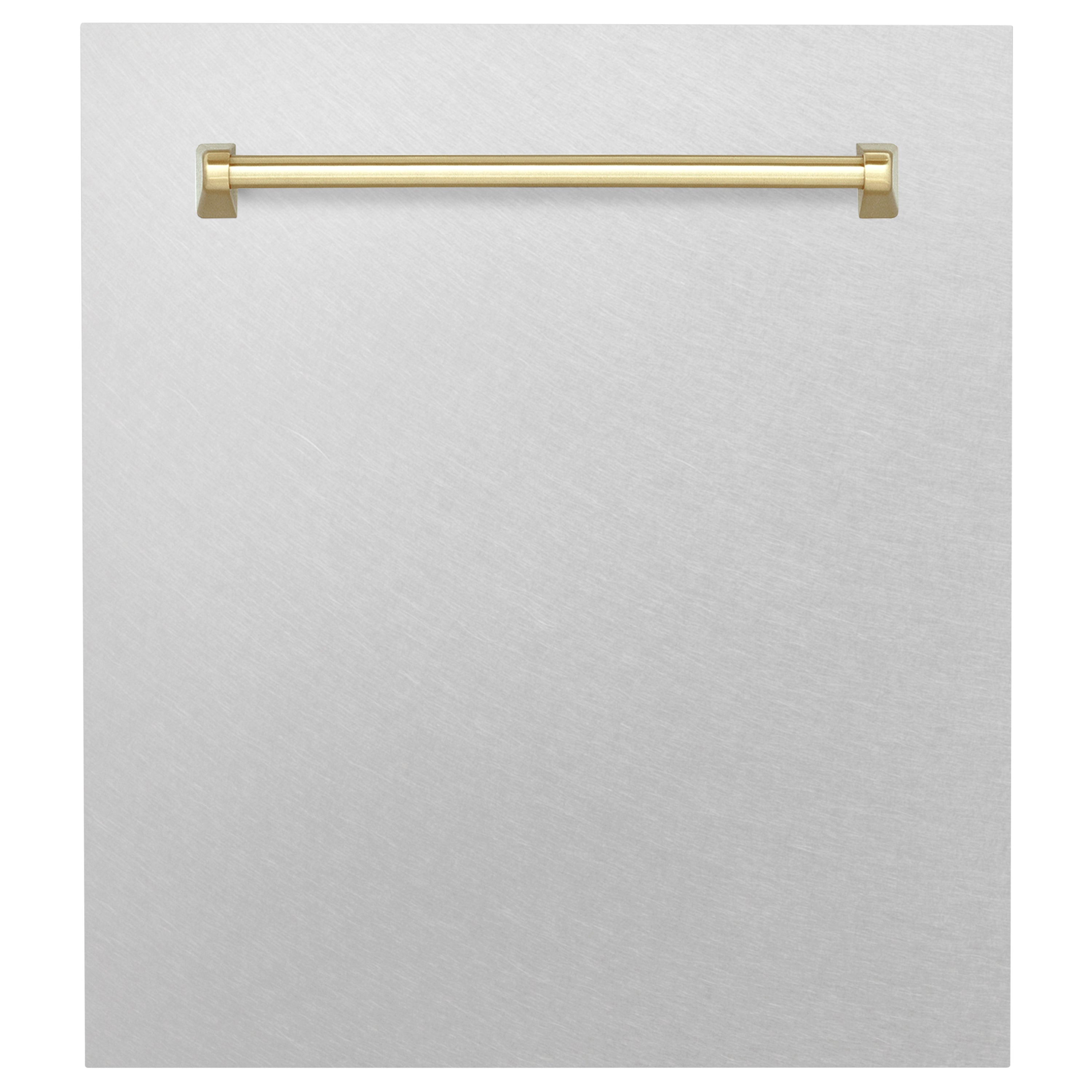 ZLINE 24" Autograph Edition Tallac Dishwasher Panel in Fingerprint Resistant Stainless Steel with Gold Handle (DPVZ-SN-24-G)