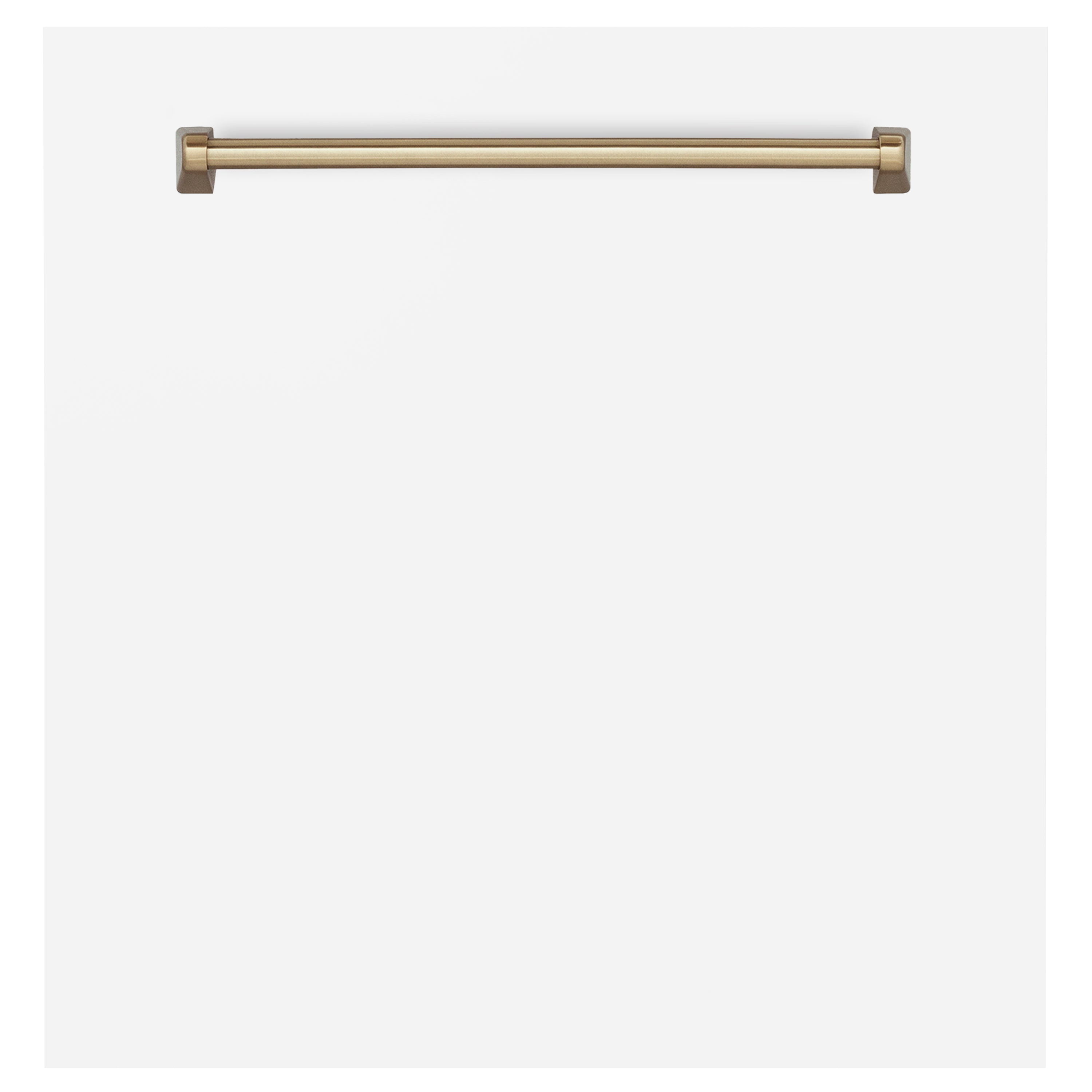 ZLINE 24" Autograph Edition Monument Dishwasher Panel in White Matte with Champagne Bronze Handle (DPMTZ-WM-24-CB)