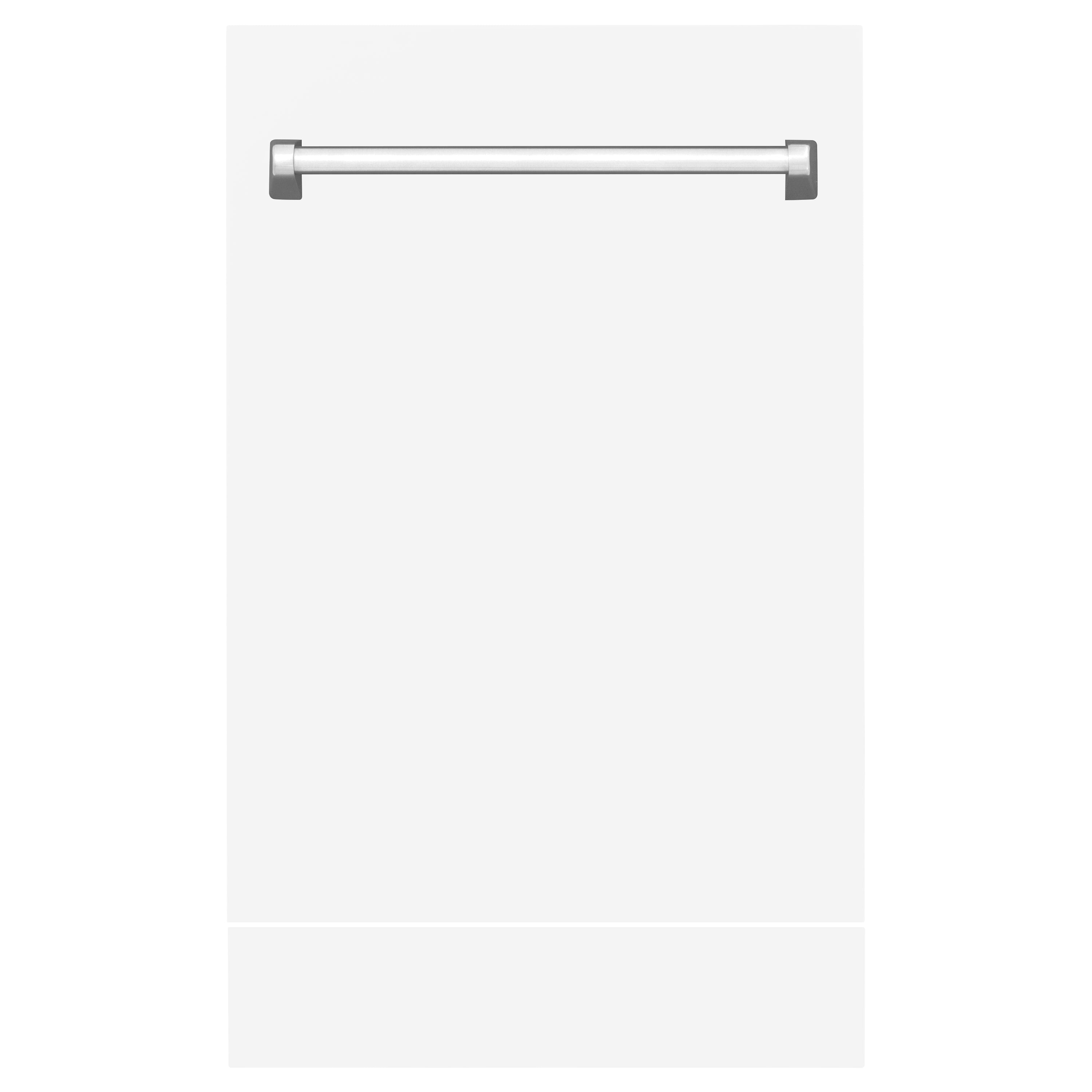 ZLINE 18" Tallac Dishwasher Panel in White Matte with Traditional Handle (DPV-WM-18)
