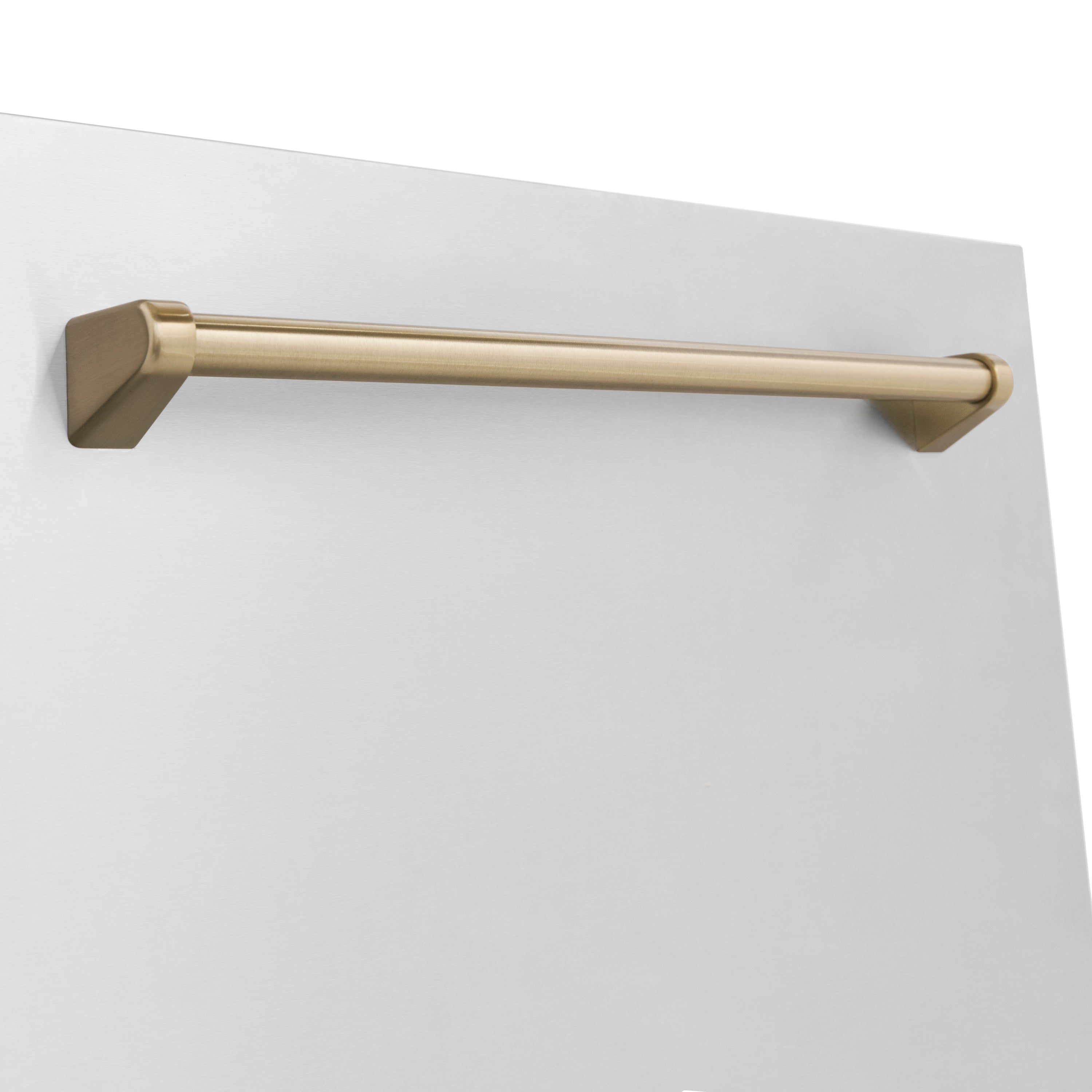 ZLINE 18" Autograph Edition Tallac Dishwasher Panel in Stainless Steel with Champagne Bronze Handle (DPVZ-304-18-CB)