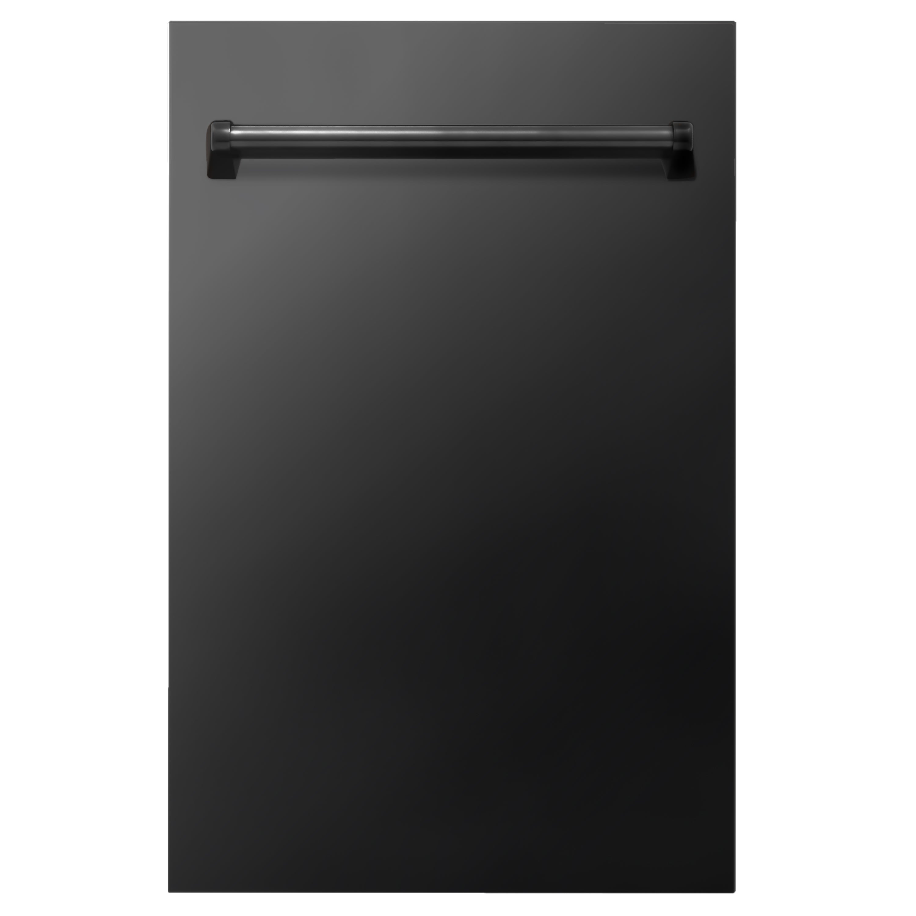 ZLINE 18" Dishwasher Panel in Black Stainless Steel with Traditional Handle (DP-BS-18)