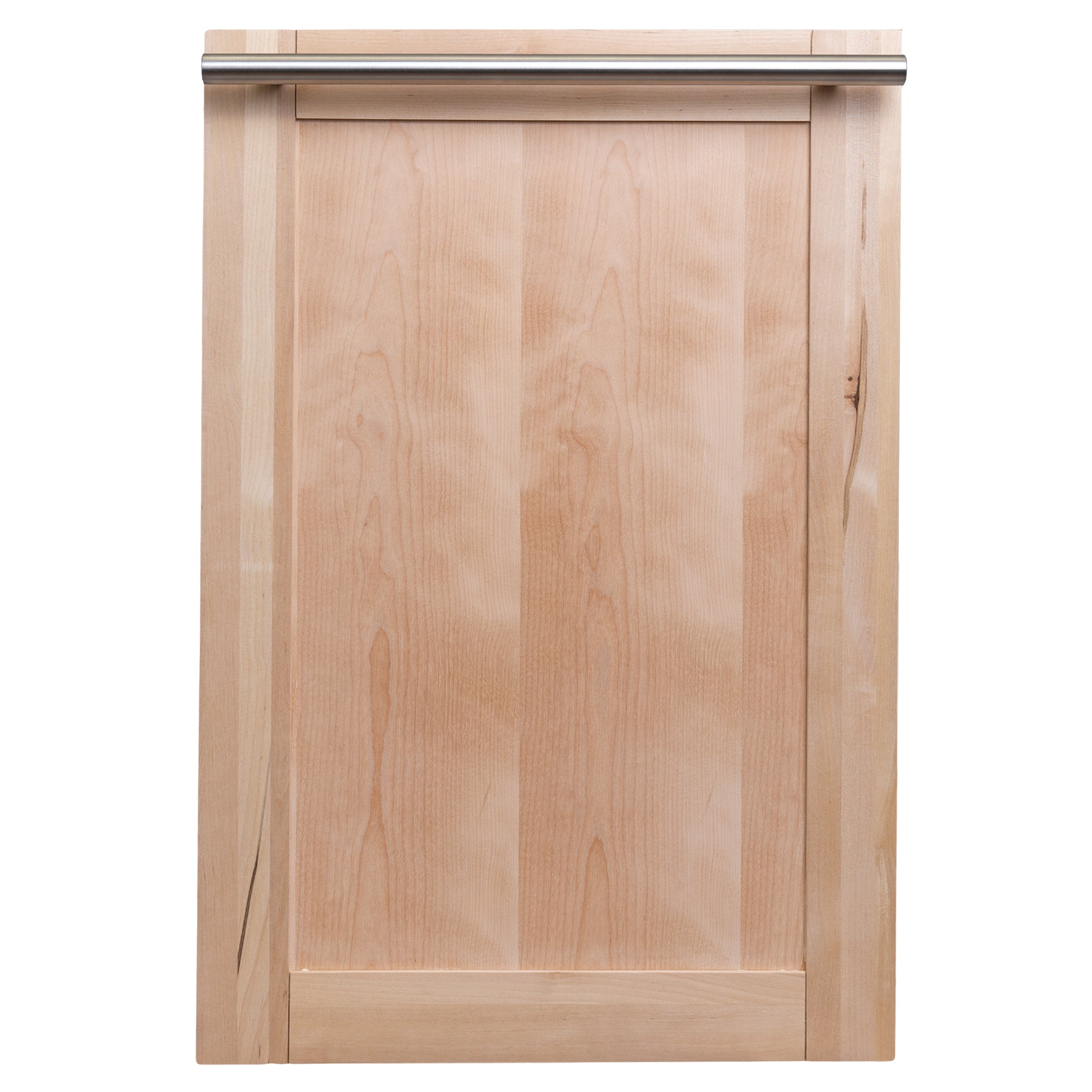 ZLINE 18" Dishwasher Panel in Unfinished Wood with Modern Handle (DP-UF-18)
