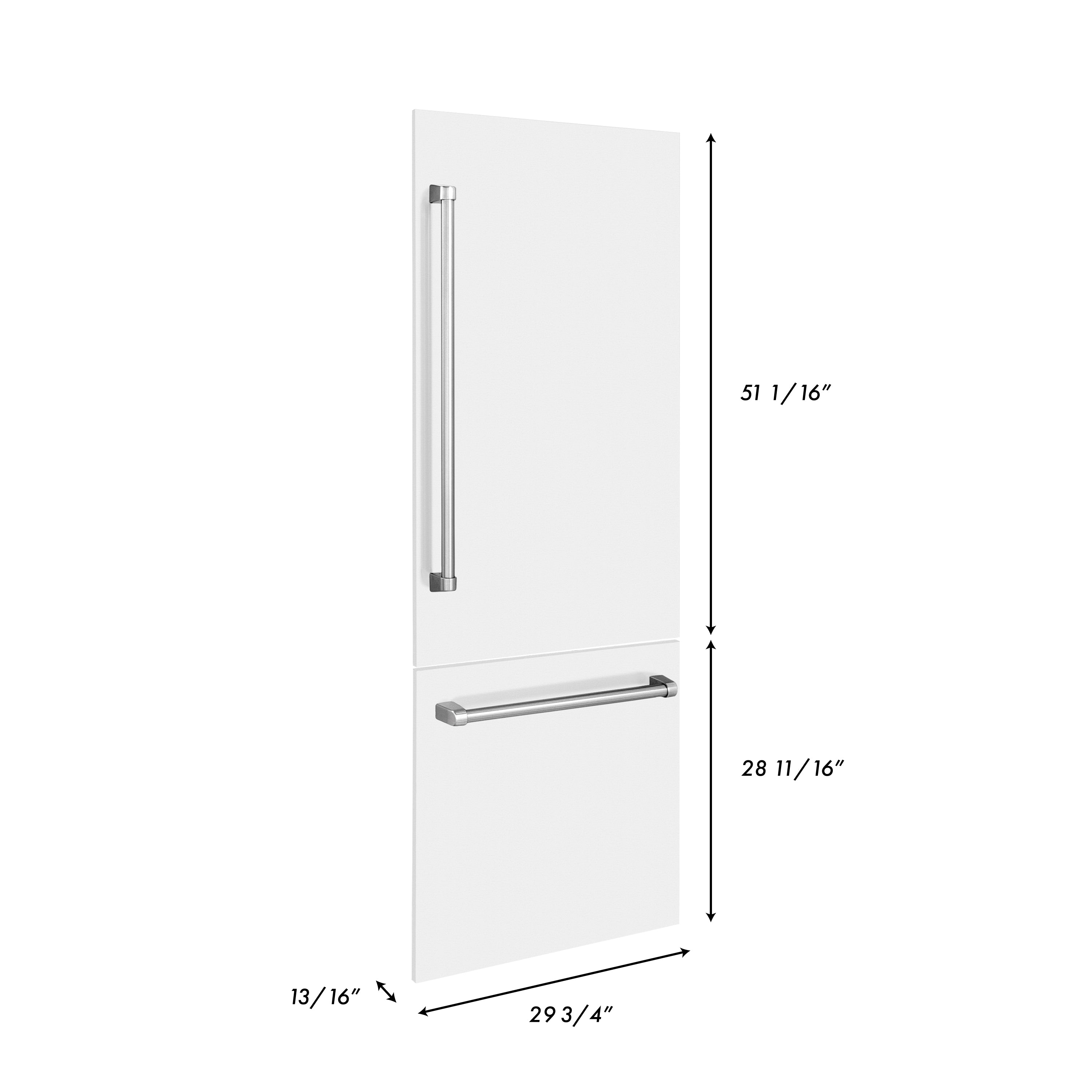 ZLINE 30" Refrigerator Panels in White Matte for a 30" Buit-in Refrigerator (RPBIV-WM-30)