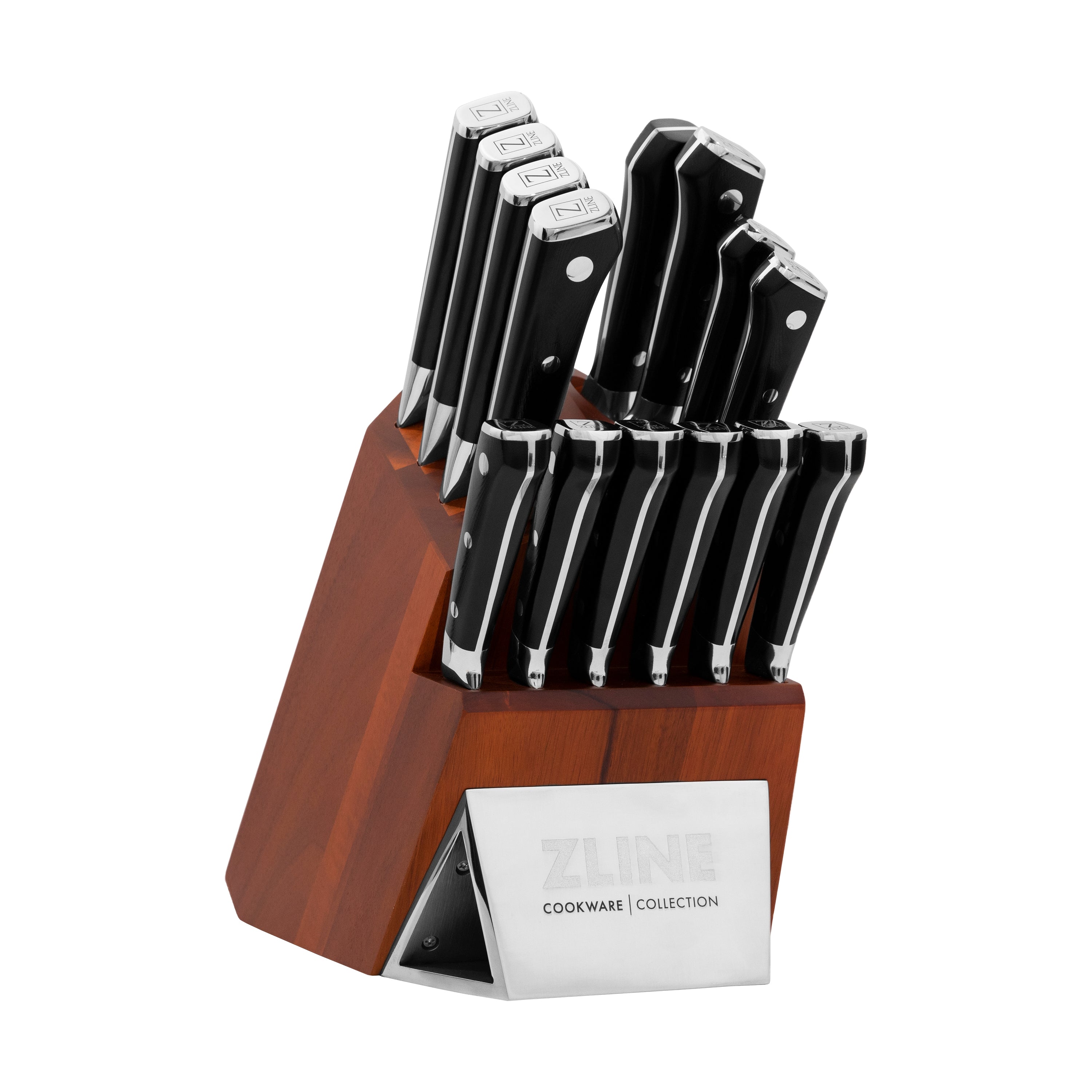 ZLINE 15-Piece Professional German Steel Kitchen Knife Block Set – ZLINE  Kitchen and Bath Parts